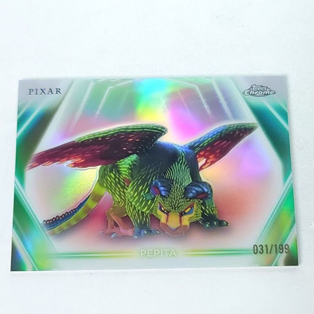 Pepita Coco Topps 2026 Disney Neon Holo Chrome Refractor Limited 031/199 CNE